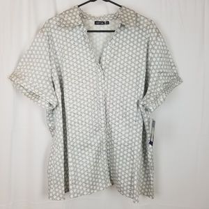 Women's Apt. 9 Top Plus Size 3x Button Front Shirt